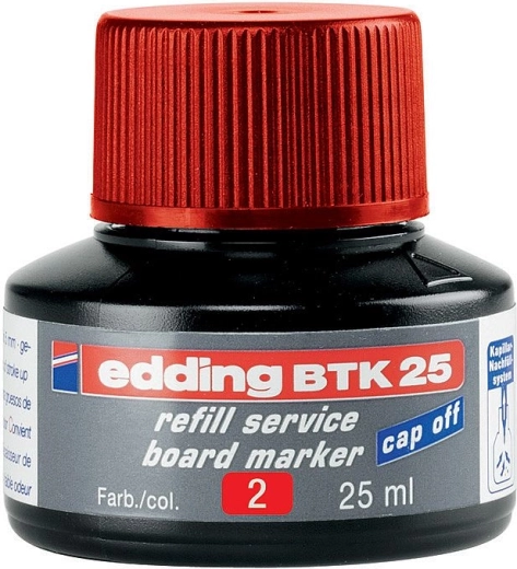 Atrament Edding BTK 25 červený pre tabuľové popisovače