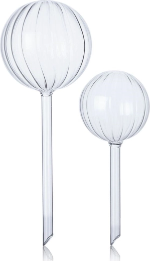 Sklenené zavlažovacie gule pre rastliny, 2 ks