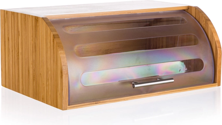 Chlebník BRILLANTE z bambusu s priehľadným vekom 40,5 × 27 × 17 cm
