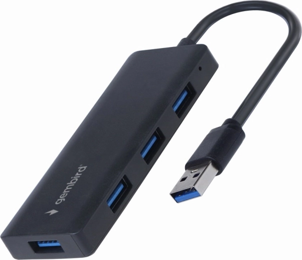 Gembird 4-portový USB hub USB 3.2 Gen 1 čierny