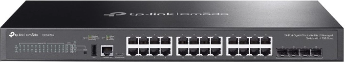 TP-Link Omada SG5428X riadený stohovateľný L3 switch s 24 gigabitovými portami