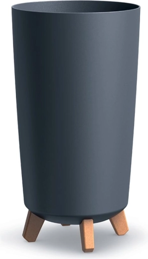 Kvetináč na nožičkách Gracia Tubus Slim 24 cm antracit