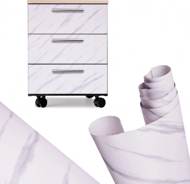 Samolepiaca fólia biely mramor Jazz 1,22 × 50 m