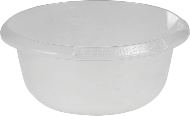 Miska guľatá s výlevkou 2,5 l priehľadná 24 cm