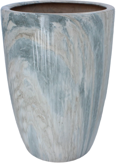 Keramický obal na kvetináč s mramorovým efektom 30,5 × 30,5 × 42,5 cm