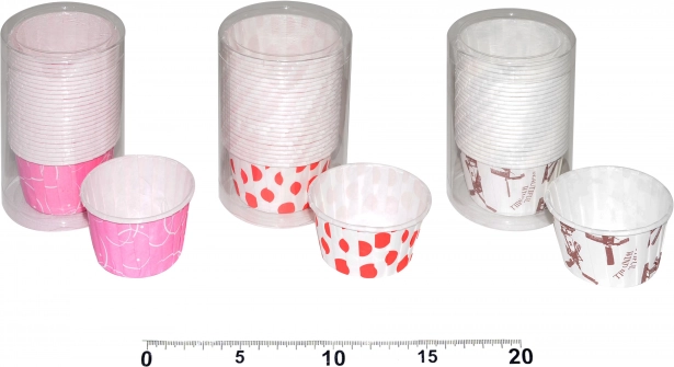 Farebné cukrárske košíčky na muffiny