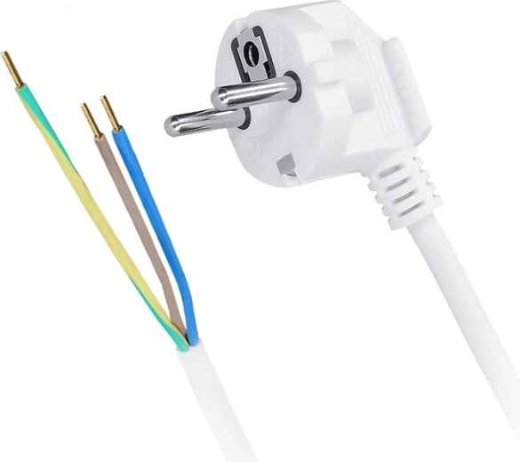 Solight flexo šnúra 3× 1 mm² biela 3 m