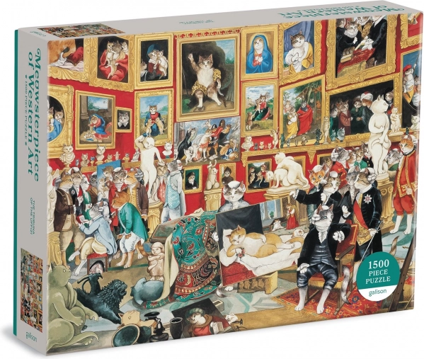 Puzzle 1500 dielikov – Tribúna Uffizi s mačkami od GALISON