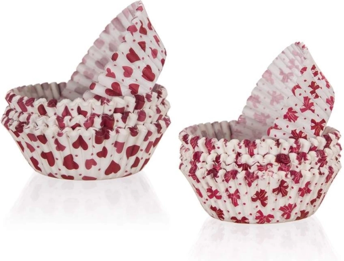 Papierové košíčky na muffiny LOVE 8,7 cm, 100 ks