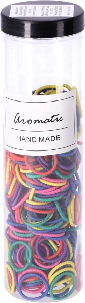 Sada gumičiek do vlasov 300 ks – pastelový typ III, mix farieb