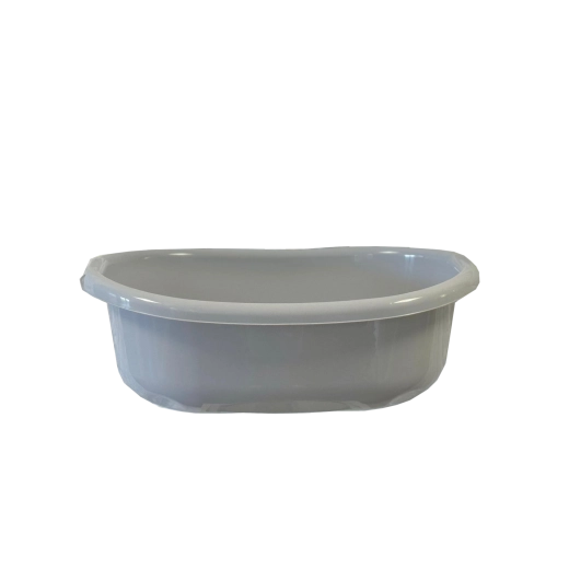 Oválna plastová misa s ušami 12 l – sivá