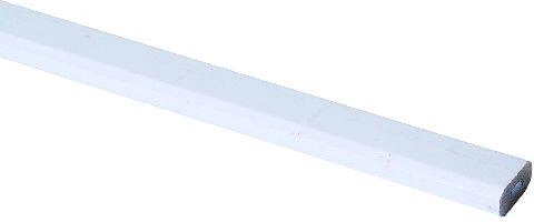 Tesárska ceruzka 25 cm HB, biela (12 ks)