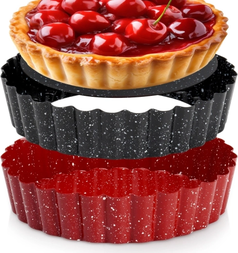 Granitová forma na tartaletky s vyberateľným dnom 12 cm, 2 ks