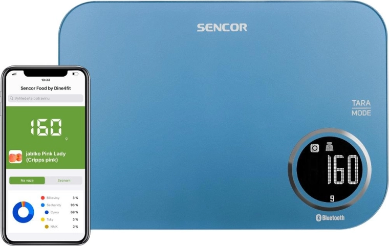 Sencor inteligentná kuchynská váha s Bluetooth