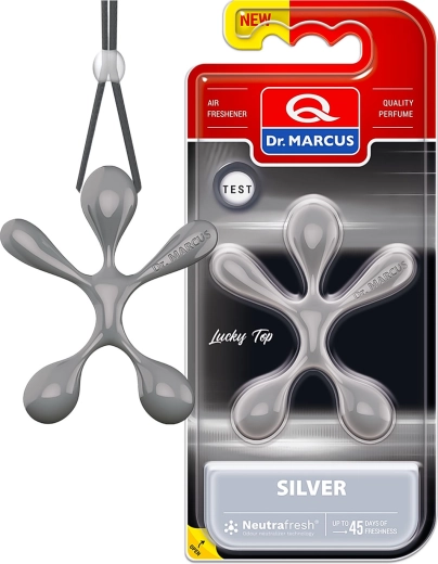 Dr. Marcus Lucky Top osviežovač vzduchu do auta Silver