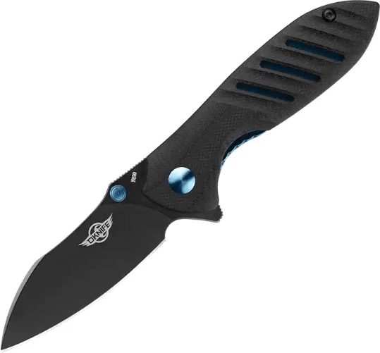 Oknife Mini Drever čierny vreckový nôž 6,4 cm s rukoväťou G10
