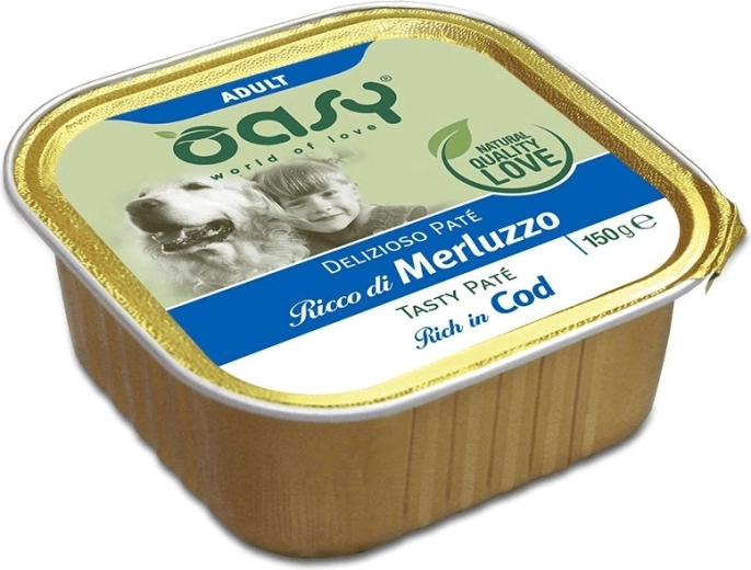 Oasy Tasty Pate Adult paštéta s treskou 150 g