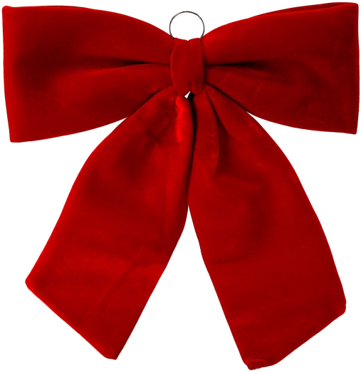 Vianočná mašľa červená 70 cm