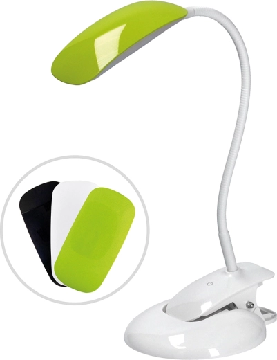 Solight stmievateľná LED lampička 2v1 s klipom a podstavcom 5 W 4000 K s 3 krytmi