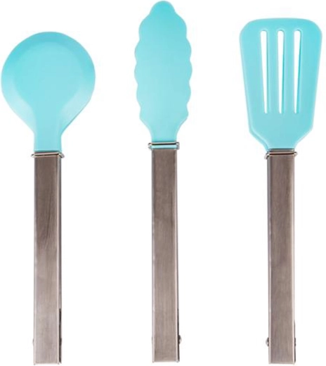 Kliešte na šalát 18 cm Toro, nylon a nerez, tyrkysové