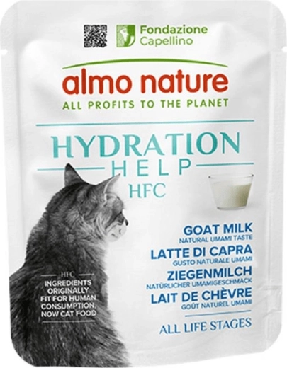 Almo Nature HFC Hydratation Help kozie mlieko pre mačky 50 g