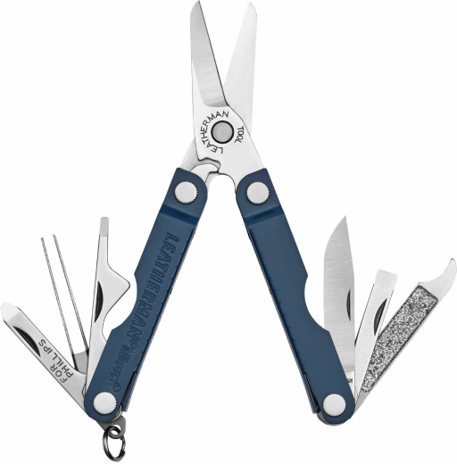 Leatherman Micra vreckový multitool, námornícka modrá, 10 funkcií