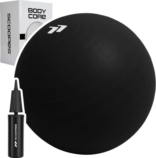 Gymnastická lopta BodyCore 85 cm čierna
