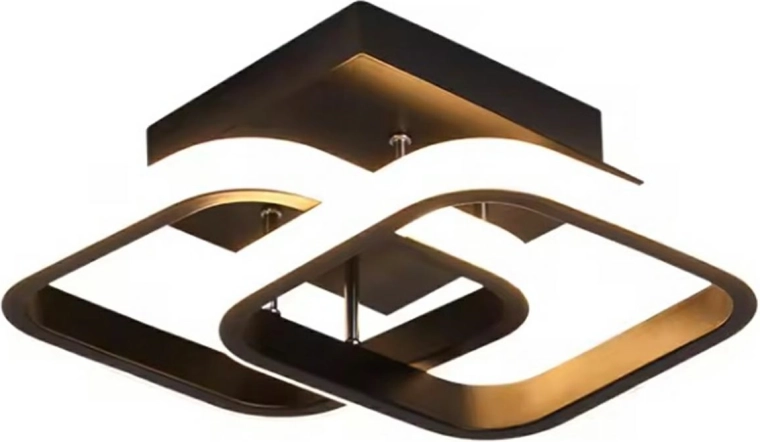 Modernistické závesné LED svietidlo čierne