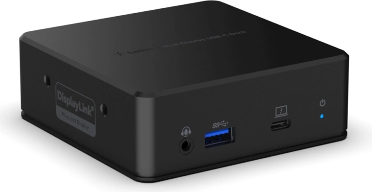 Belkin USB‑C dokovacia stanica s dvojitým displejom (85 W, DisplayLink)