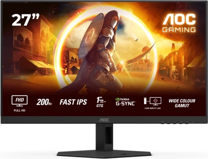 AOC 27G4HRE 27" herný monitor Fast IPS 200 Hz s reproduktormi