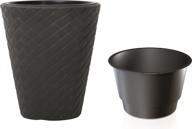 Kvetináč Matuba s vložkou 30 cm antracit