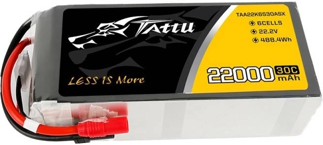 Tattu LiPo akumulátor 22000 mAh 22,2 V 6S 30C s konektormi AS150/XT150