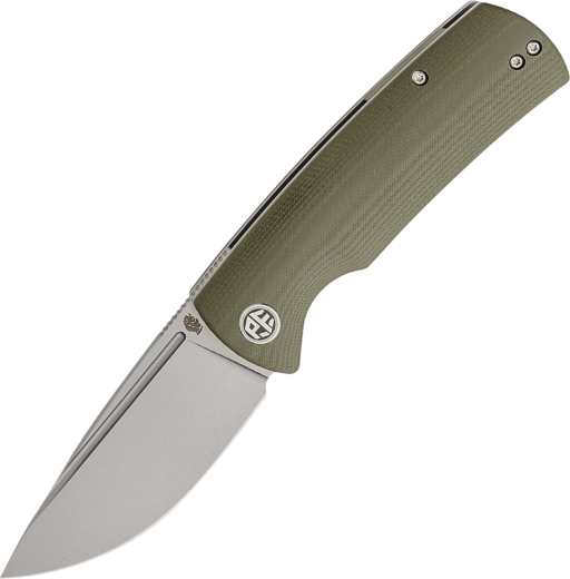 Zatvárací nôž Petrified Fish Beluga, zelené G10, K110 Drop Point