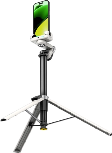 AOCHUAN Smart M3 Pro stabilizátor na mobil s RGB osvetlením biely