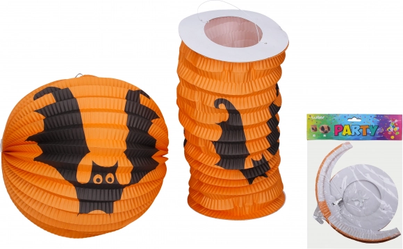 Sada papierových lampiónov - Guľa 25 cm a Valec 15 cm