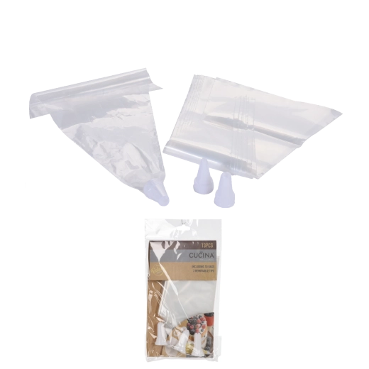 Sada cukrárskych vreciek a zdobiacich trysiek LA CUCINA