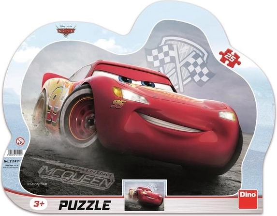 Dino Puzzle Cars 3: Blesk McQueen - 25 dielikov