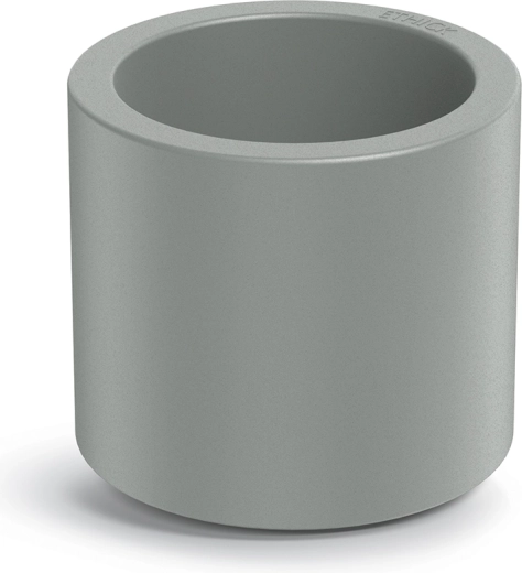 Kvetináč Tubla Round 38 cm betónovo sivý s vložkou