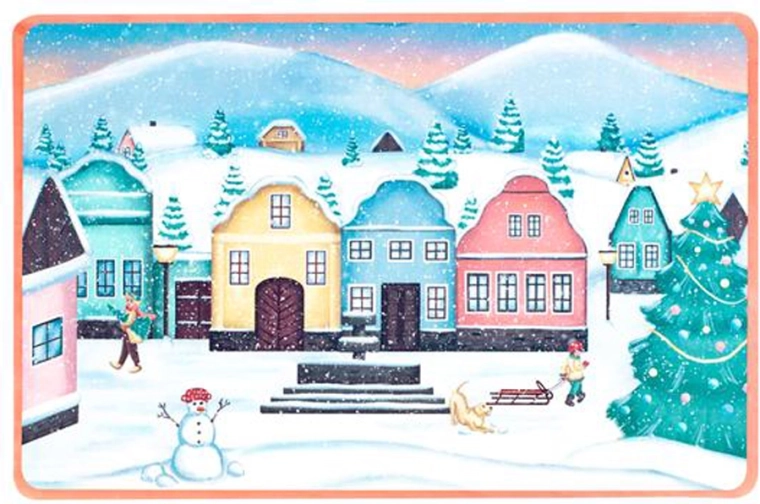 Vianočné prestieranie Věsnička, plast 28,5 × 44 cm