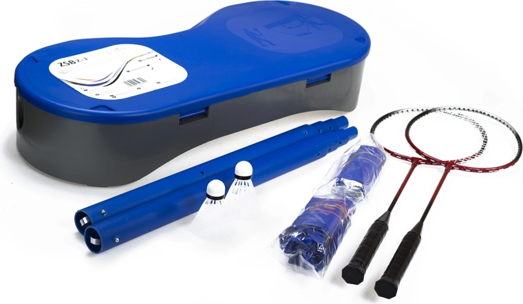 Súprava nastaviteľnej siete na bedminton a tenis + 2 bedmintonové rakety NILS 2v1