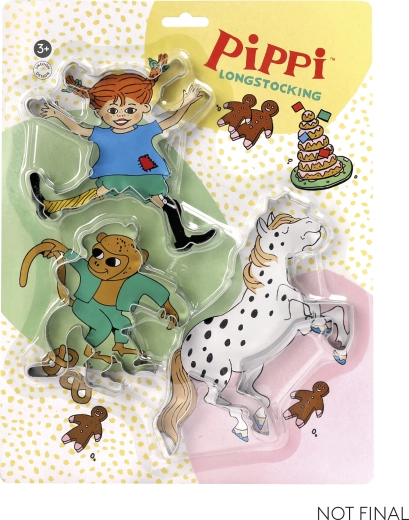 Pippi – sada vykrajovačiek na sušienky (3 ks)