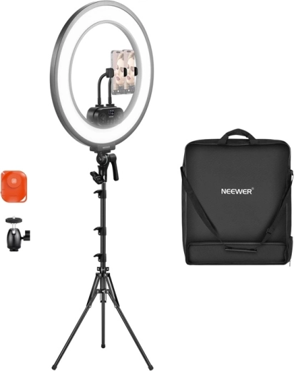 Ultratenké LED kruhové svetlo Neewer RL45B 18" 45 W – sada
