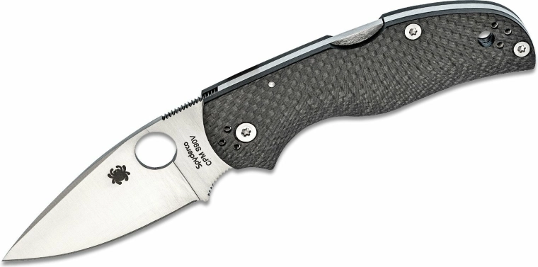 Zatvárací nôž Spyderco Native 5 z uhlíkových vlákien, satén 7,5 cm