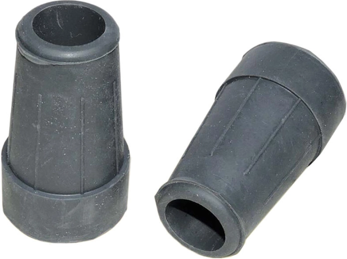 Gumené návleky na palice a barly, priemer 18 mm, sivé, sada 4 ks