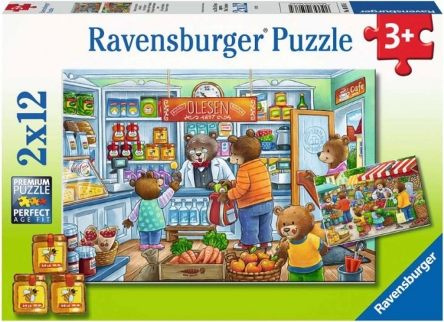 Puzzle 2×12 dielikov v supermarkete
