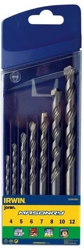 Sada vrtákov do muriva IRWIN Masonry 4–12 mm, 7 dielov