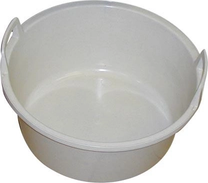 Plastový škopek 49 cm s úchytmi, granit