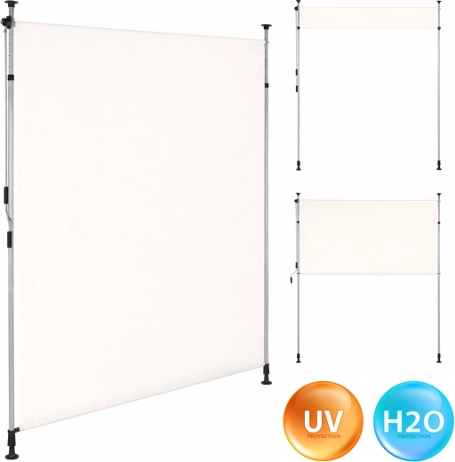 Napínacia balkónová roleta s kľukou, béžová, MultiGarden