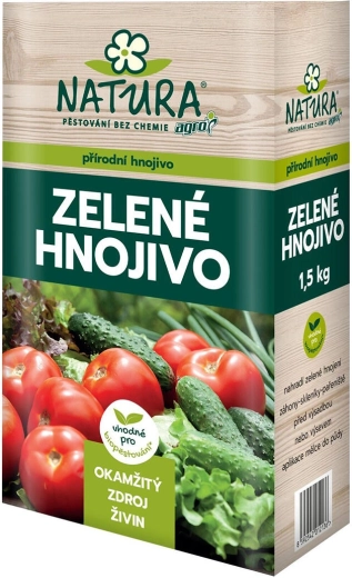 NATURA zelené hnojivo – prírodné organické hnojivo v peletách 1,5 kg