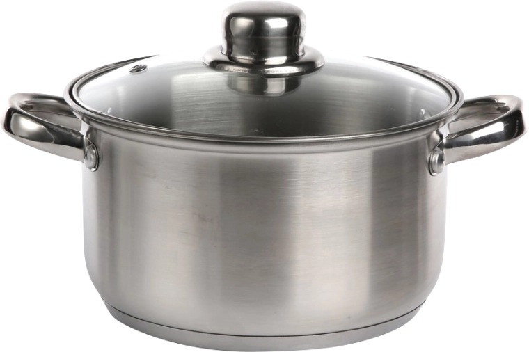 Altom Design nerezový hrniec Fabio 18 cm, 2,6 l so sklenenou pokrievkou